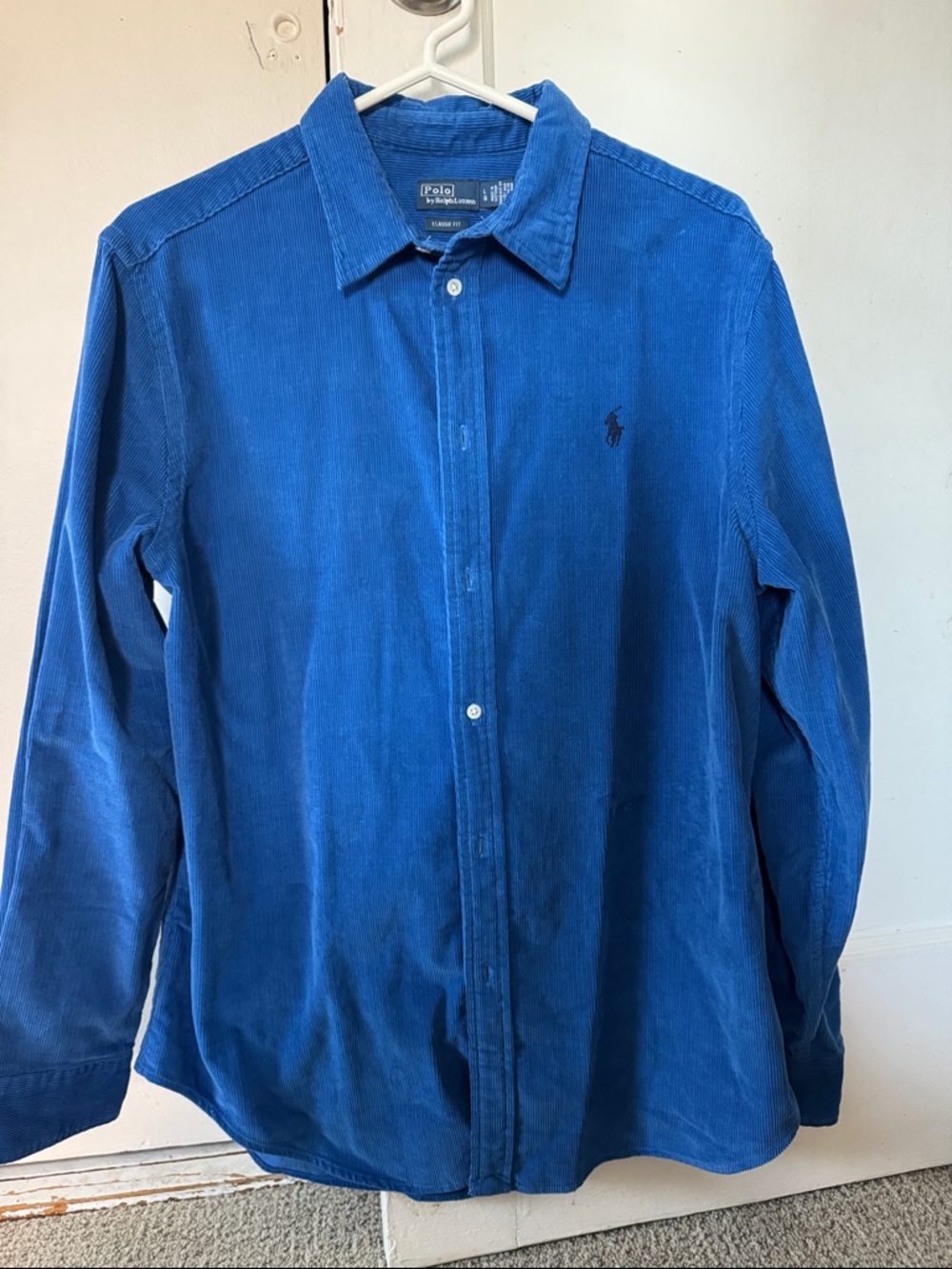 Polo by Ralph Lauren Blue Corduroy Button-Down Shirt
